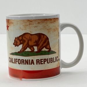 California Republic Bear State Flag Collectible Souvenir Coffee Mug